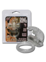 Rabbit Silicone Soft Cockring Clear