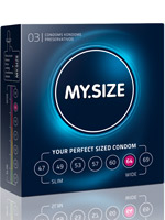 3 x MY.SIZE Condoms - Size 64