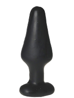 Latex Butt Plug Medium Black