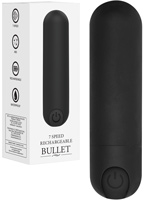 10 Speed Rechargeable Bullet - Mini Vibrator - Black