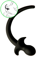 Puppy Tail No 1 - Silicone Anal Plug - Black