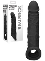 RealRock - Penis Extender with Rings - Schwarz