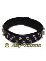Leather Collar 40 mm wide with rivets