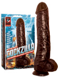 Cockzilla - Black Realistic Cock 16.5 inch - package damaged