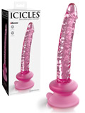 Icicles No. 86 - Hand Blown Glass Massager with Suction Cup