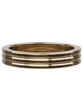 Dual Lines Gold Deluxe Cockring - 44mm
