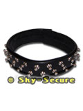 Leather Collar 40 mm wide with rivets